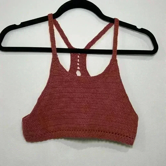 Knitted crop bralette - Picture 1 of 2